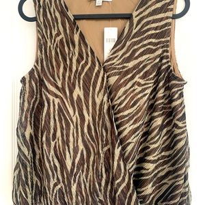 Anthropologie Animal Print Top